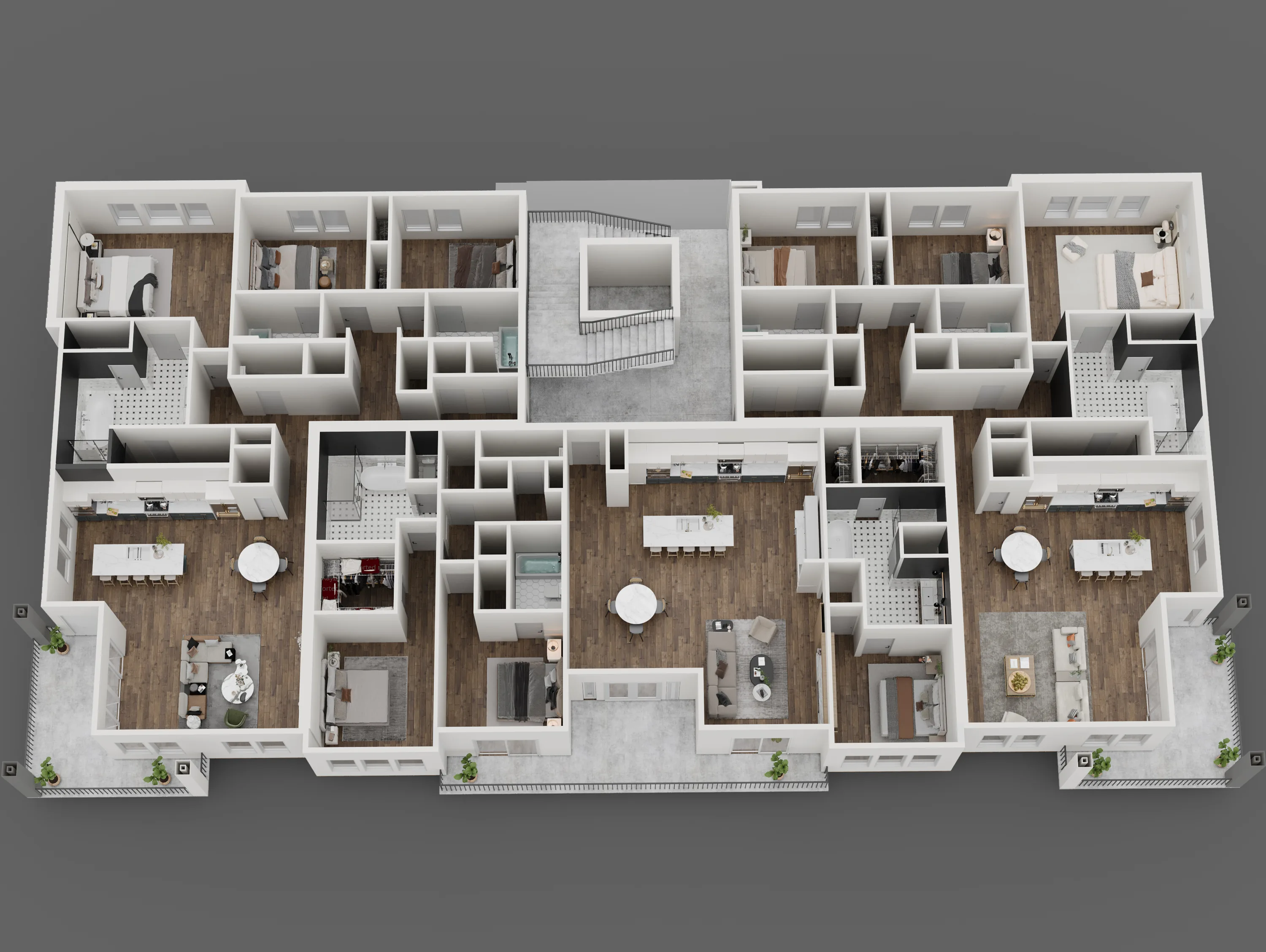 3D floor plan of The Breakaway Oxford residences