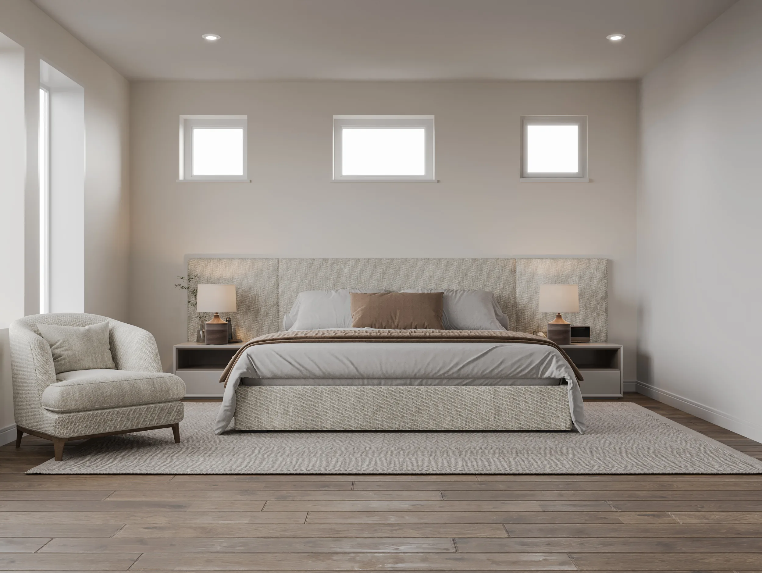 Bedroom rendering at The Breakaway Oxford