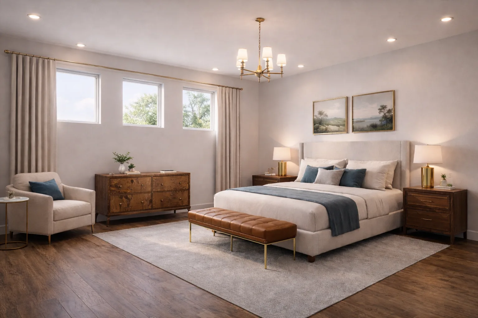 Bedroom interior at The Breakaway Oxford