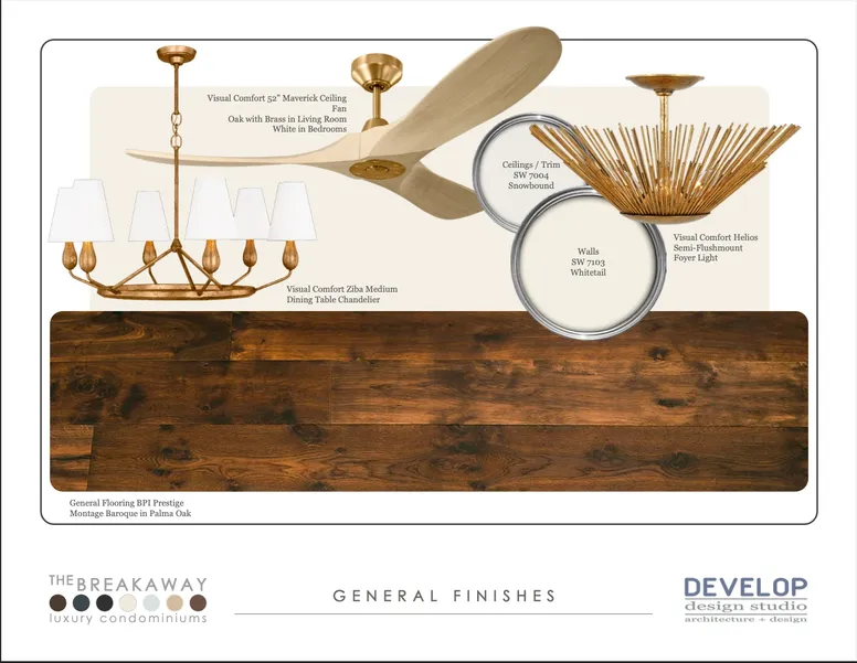 General finishes selections for The Breakaway Oxford