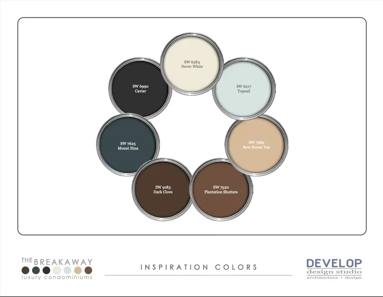 Inspiration color palette for The Breakaway Oxford