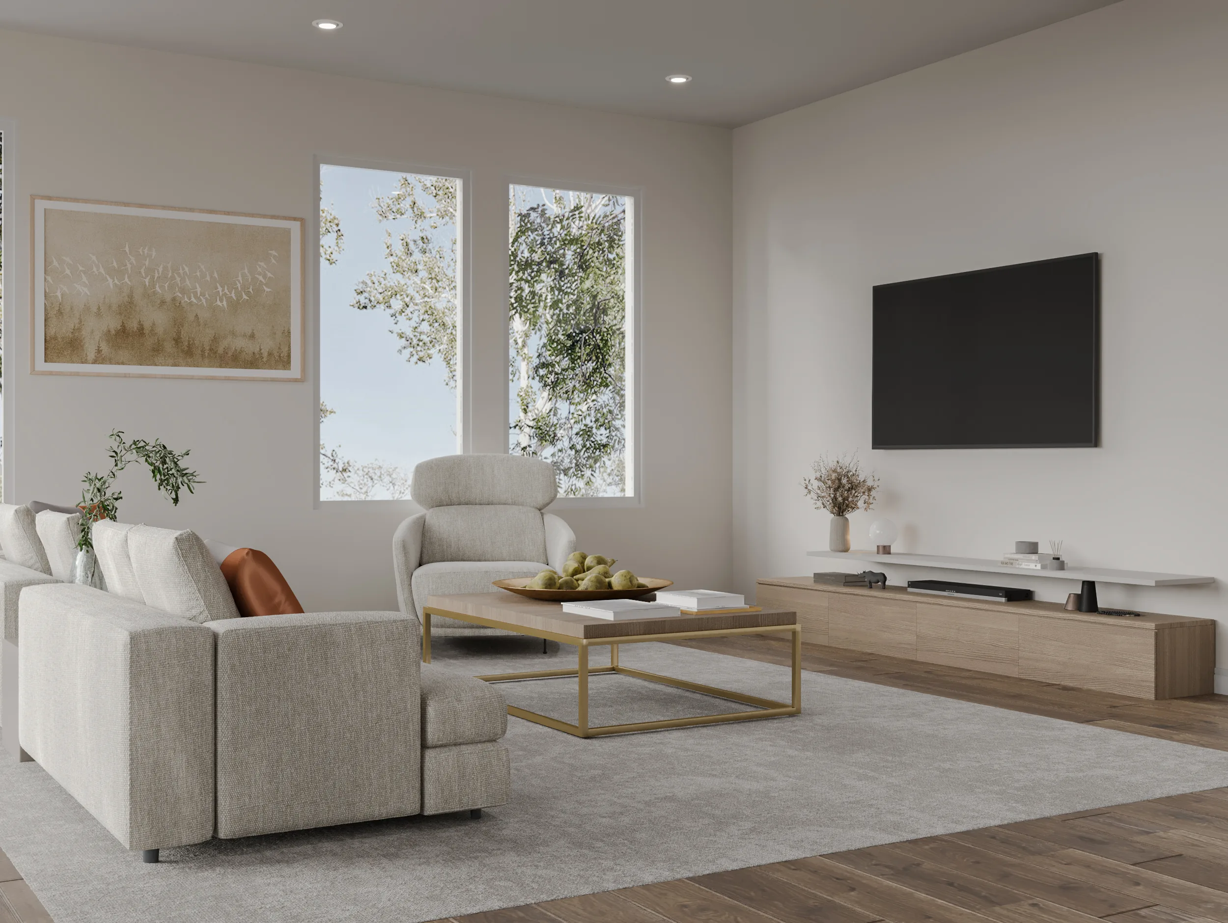 Interior living space at The Breakaway Oxford with generous natural light