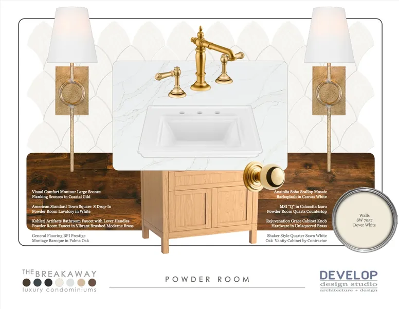 Powder room finishes at The Breakaway Oxford