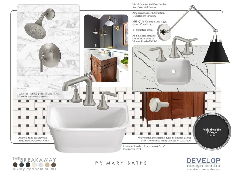 Primary bathroom finishes at The Breakaway Oxford